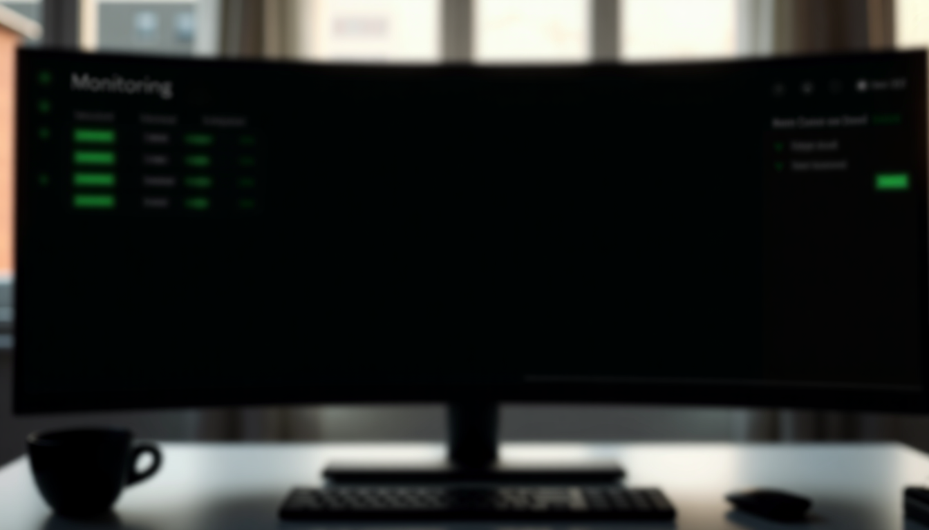 calm monitoring dashboard